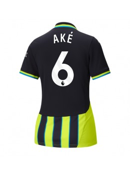 Manchester City Nathan Ake #6 Replika Borta Kläder Dam 2024-25 Kortärmad